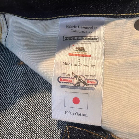 Tellason Men's 32x30 Selvedge Indigo Jeans - Picture 4 of 8